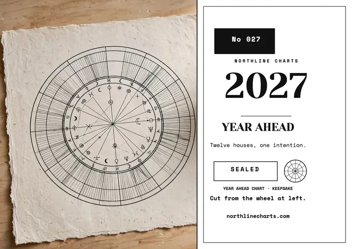 Year Ahead Star Chart Certificate template