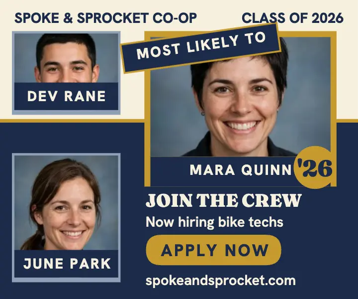 Spoke and Sprocket bike crew hiring ad template