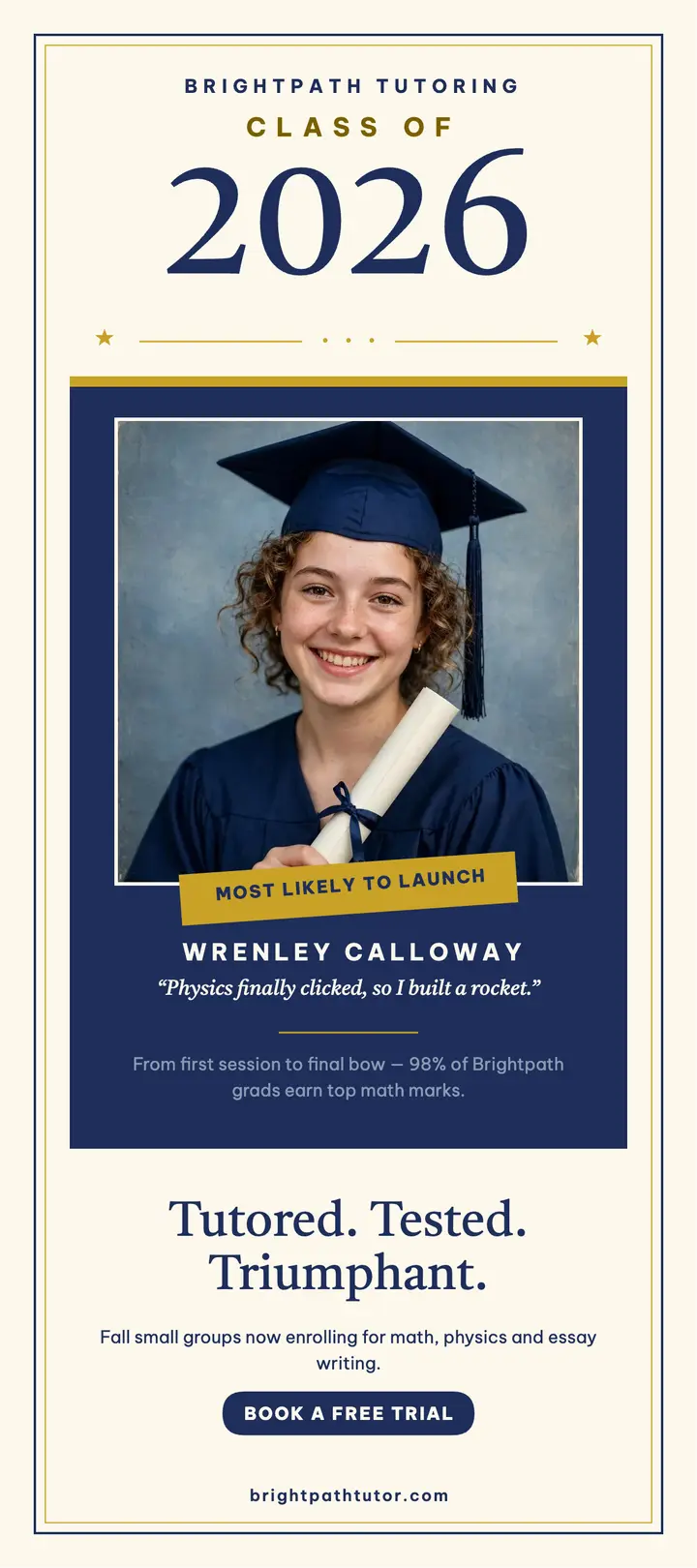 Brightpath grad superlatives rack card template