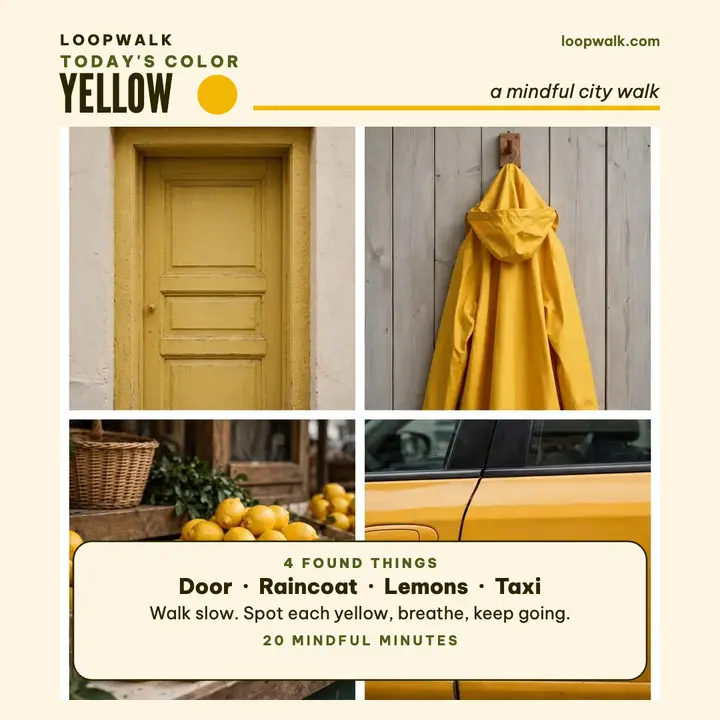 Loopwalk yellow color walk post template