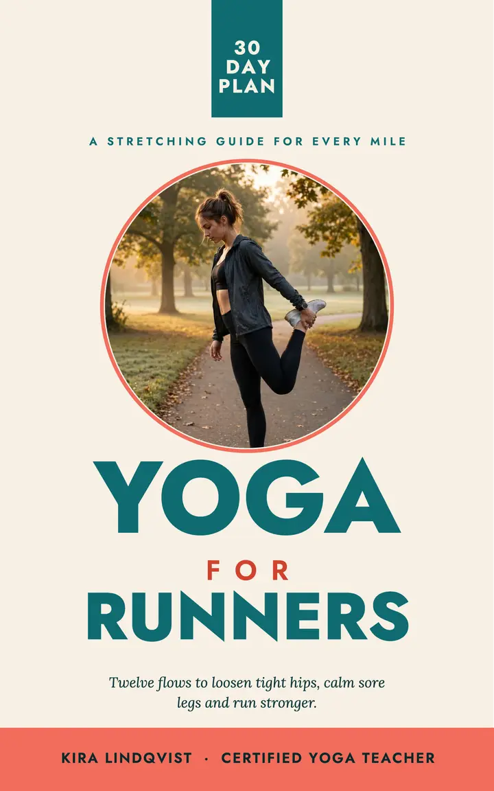 Yoga for Runners e-book cover template