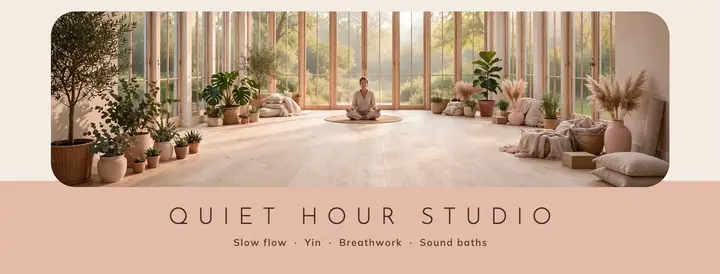 Calm yoga cover template