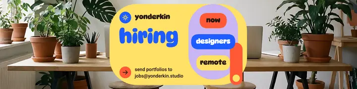 Yonderkin studio hiring LinkedIn banner template
