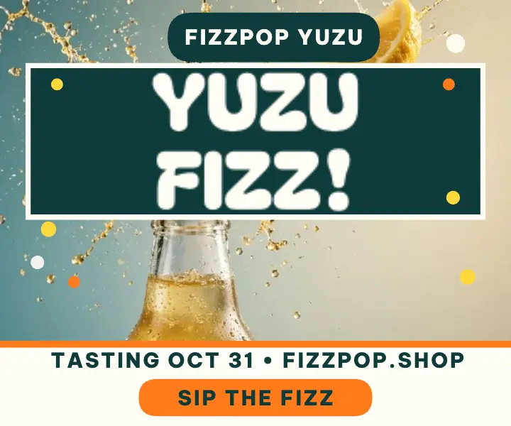 Fizzpop Yuzu soda splash ad template