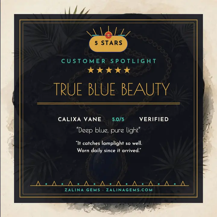 Zalina Gems lapis review spotlight template