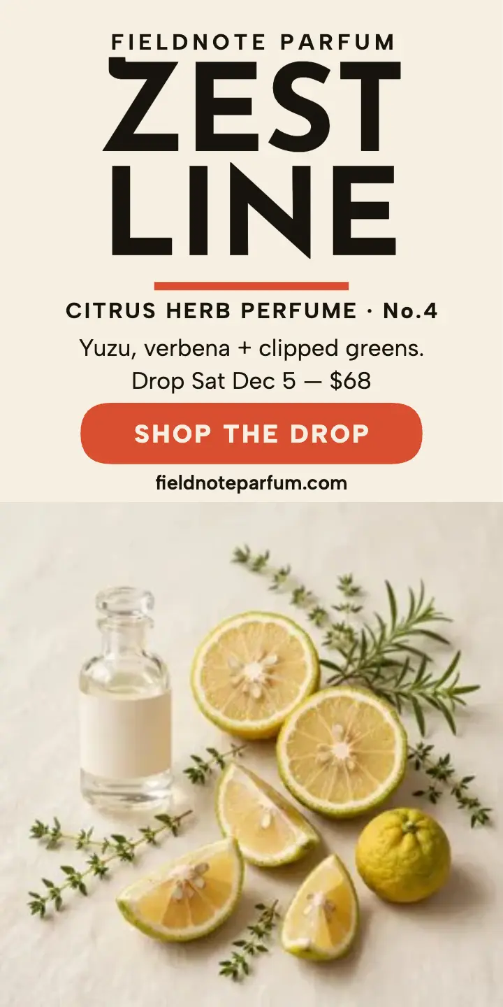 Zestline citrus perfume tight-type ad template