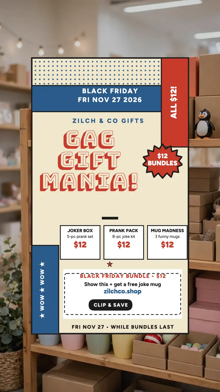 Zilch Black Friday comic bundle story template