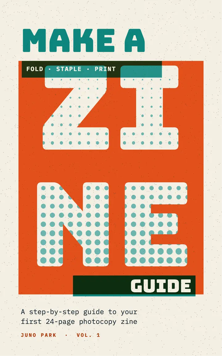 Zine guide riso cover template