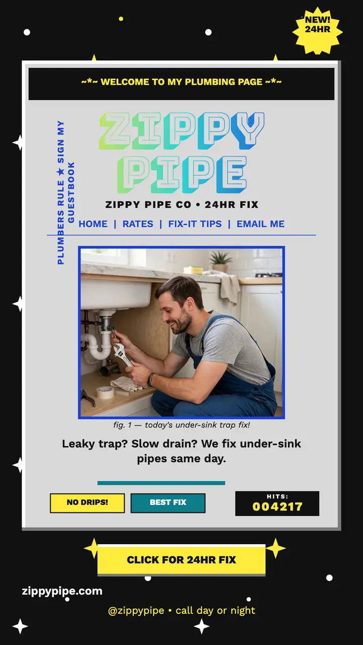 Zippy Pipe 90s homepage story template