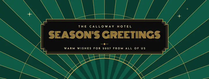 Art deco holiday cover template