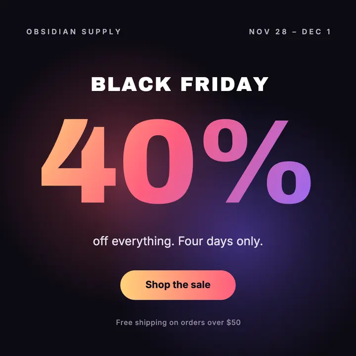 Afterglow sale template