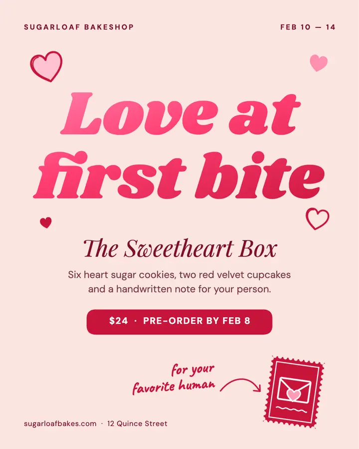 Love at first bite template