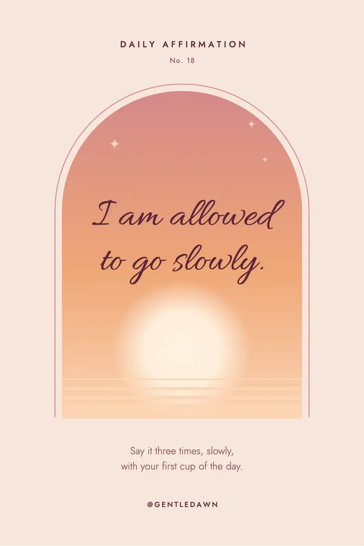 Sunrise arch affirmation template
