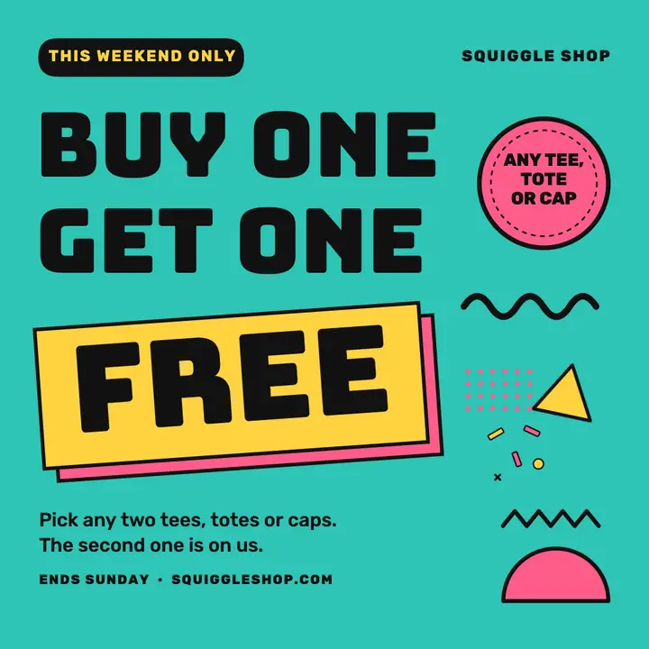 Memphis BOGO weekend template