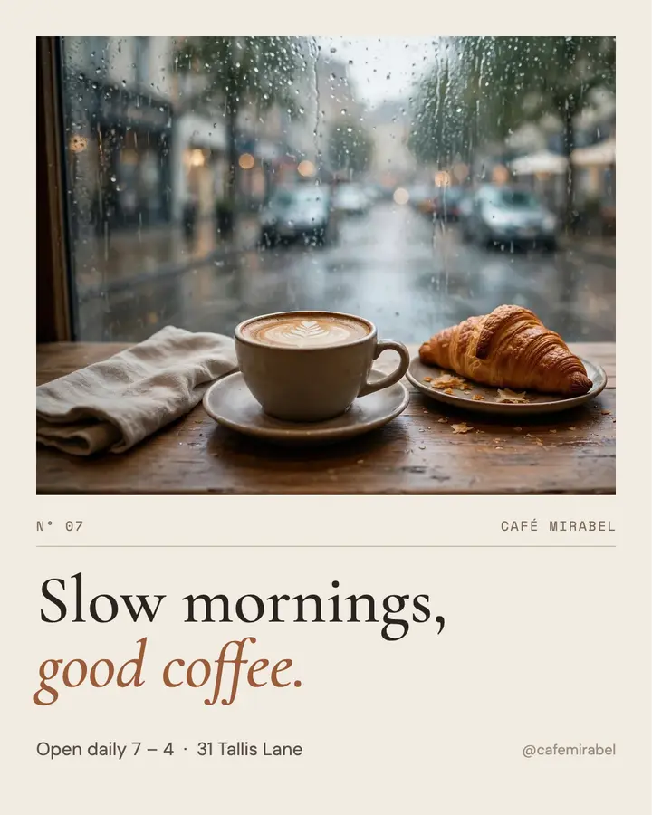 Slow mornings template