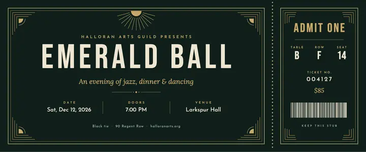 Emerald Ball template