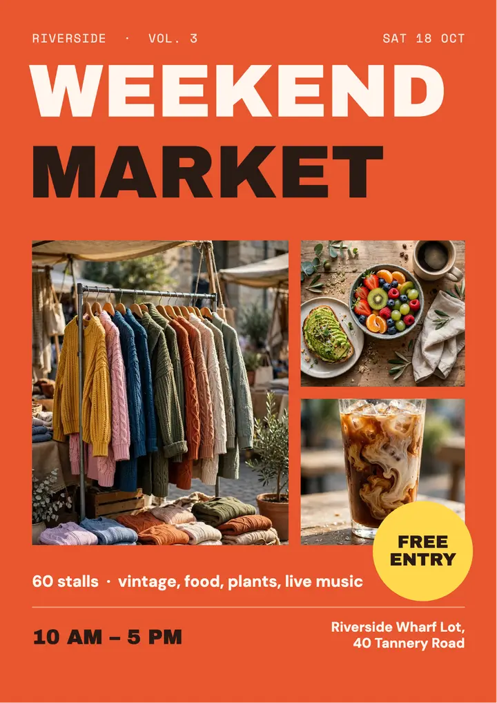 Weekend market template